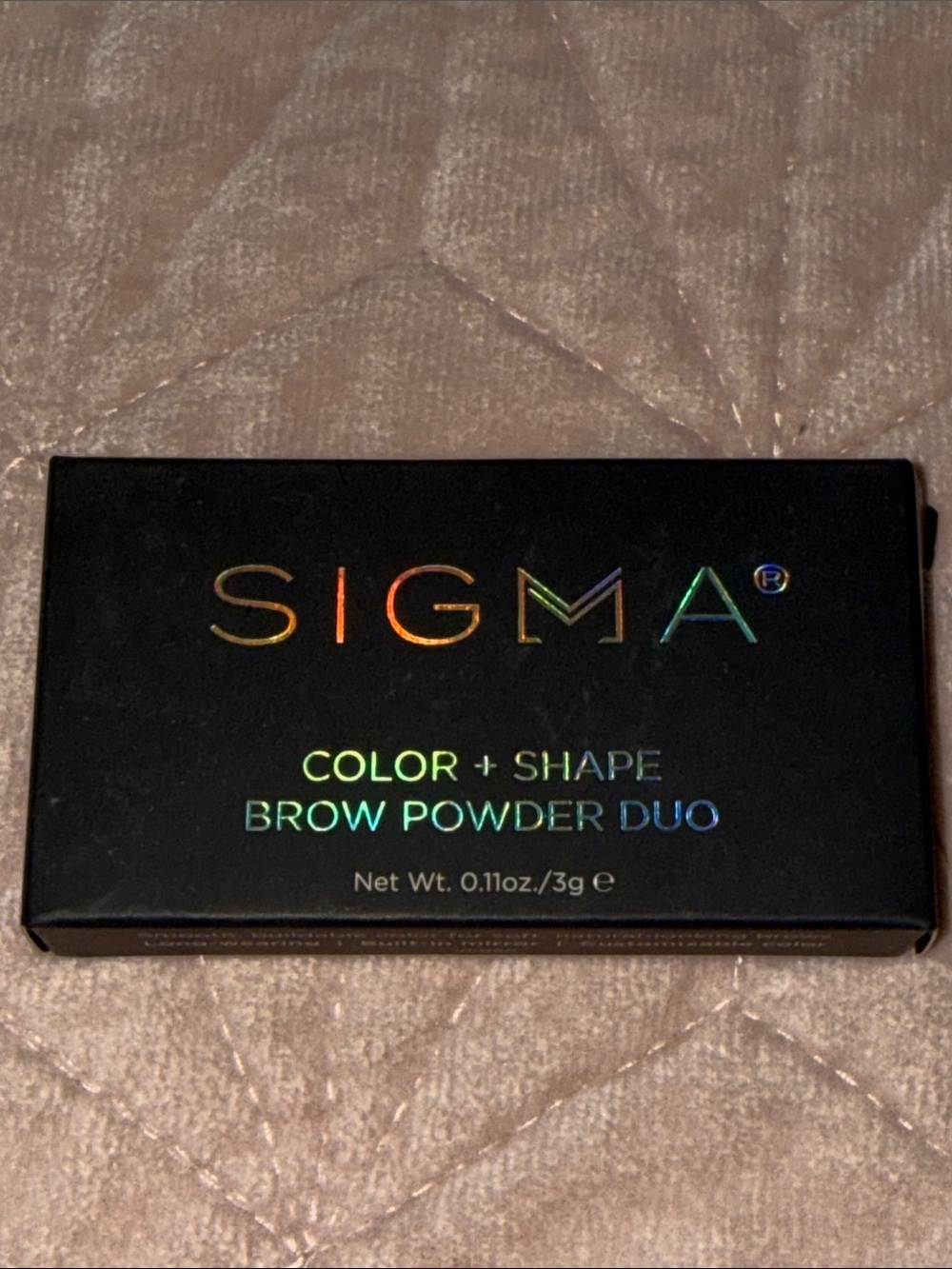 Sigma Beauty Color + Shape Brow Powder Duo - Dark with Iridescent Logo